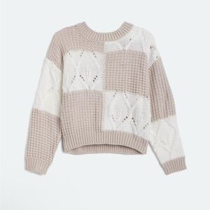 Vigoss Sian Textured Long Sleeve Sweater